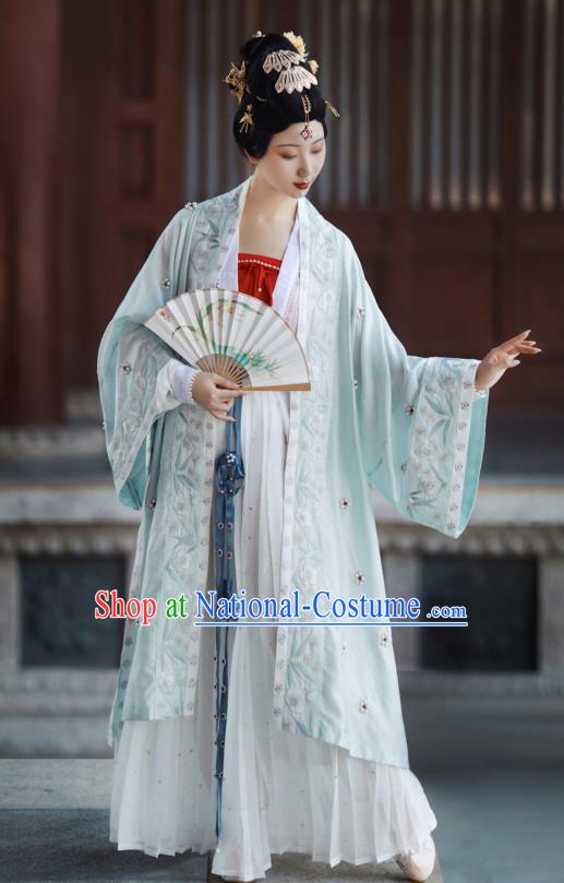 China Song Dynasty Imperial Concubine Historical Costumes Ancient Court Beauty Dress Clothing Traditional Hanfu Apparels