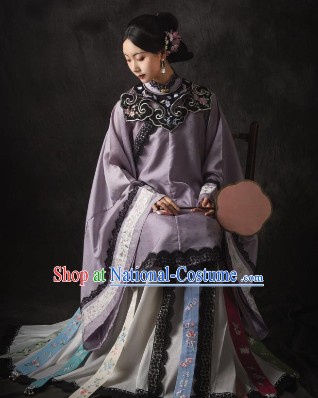 China Ancient Royal Countess Hanfu Dress Traditional Apparels Clothing Ming Dynasty Noble Concubine Historical Costumes