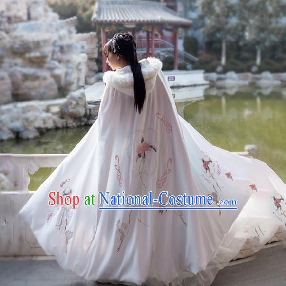 China Ancient Palace Lady Hanfu Cape Traditional Ming Dynasty Princess Historical Clothing