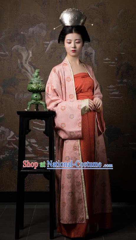 China Traditional Song Dynasty Court Lady Historical Clothing Ancient Imperial Consort Hanfu Costumes for Women