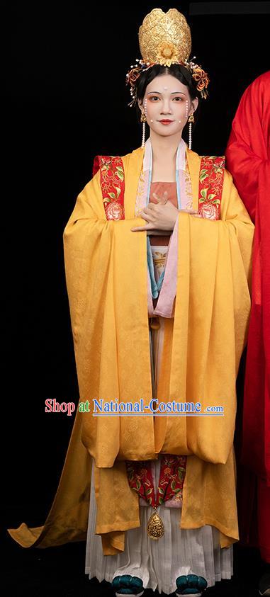 China Traditional Wedding Apparels Ancient Song Dynasty Imperial Empress Hanfu Clothing Full Set