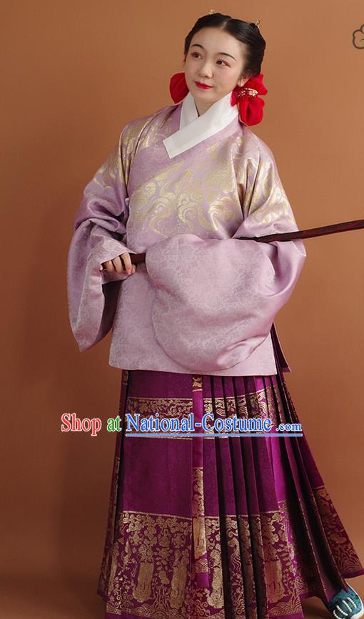 China Ming Dynasty Court Lady Hanfu Clothing Traditional Ancient Palace Beauty Costumes