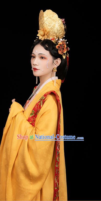 China Traditional Wedding Apparels Ancient Song Dynasty Imperial Empress Hanfu Clothing Full Set