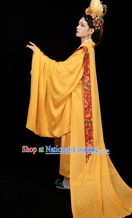 China Traditional Wedding Apparels Ancient Song Dynasty Imperial Empress Hanfu Clothing Full Set