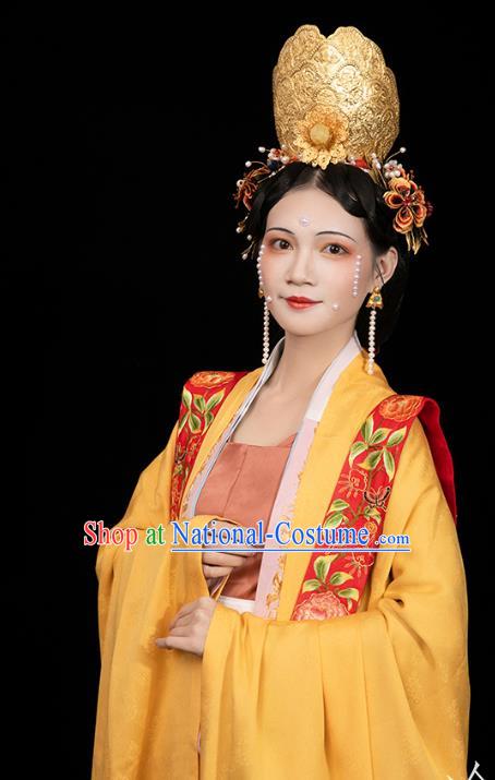 China Traditional Wedding Apparels Ancient Song Dynasty Imperial Empress Hanfu Clothing Full Set