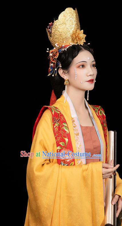 China Traditional Wedding Apparels Ancient Song Dynasty Imperial Empress Hanfu Clothing Full Set