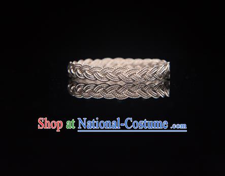 China National Silver Circlet Jewelry Traditional Ring Accessories