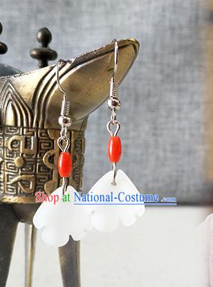 Chinese Classical Song Dynasty Queen Ear Accessories Ancient Imperial Empress Cao Danshu Shell Earrings