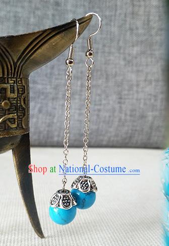 Chinese Song Dynasty Noble Woman Ear Accessories Ancient Young Mistress Sheng Minglan Kallaite Earrings