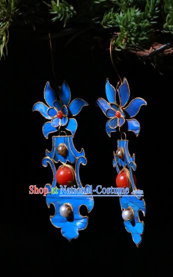 Chinese Ancient Qing Dynasty Ear Accessories Classical Cheongsam Pearls Earrings Jewelry