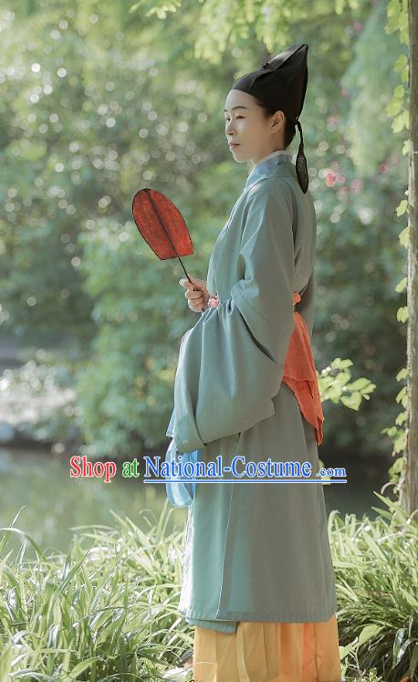 China Ancient Scholar Historical Costume Traditional Song Dynasty Nobility Childe Hanfu Clothing