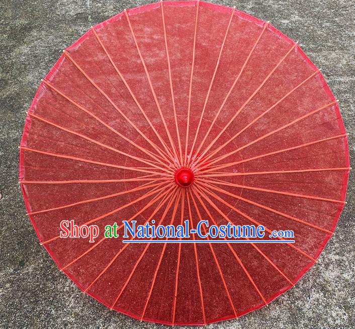 Chinese Wedding Parasol Traditional Hanfu Red Silk Umbrella Classical Dance Umbrella