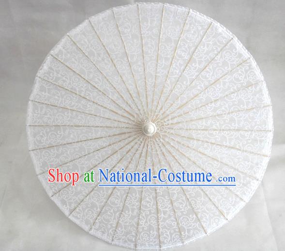 Chinese Wedding Umbrella Classical Dance Umbrella White Lace Umbrellas Traditional Hanfu Umbrella