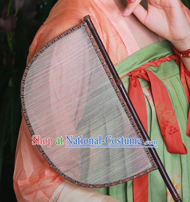 China Handmade Silk Classical Palace Fan Traditional Jin Dynasty Court Hanfu Fan