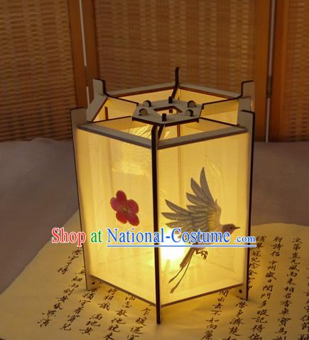 China Classical Embroidered Palace Lantern Traditional Silk Hexagon Lanterns Handmade Hanging Lamp