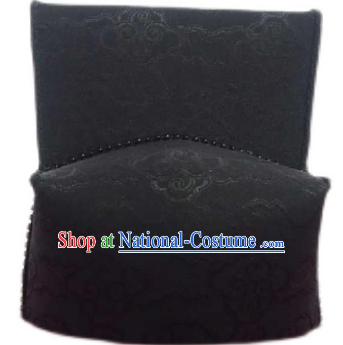 Chinese Handmade Song Dynasty Emperor Black Hat Traditional Hanfu Ancient Official Headwear