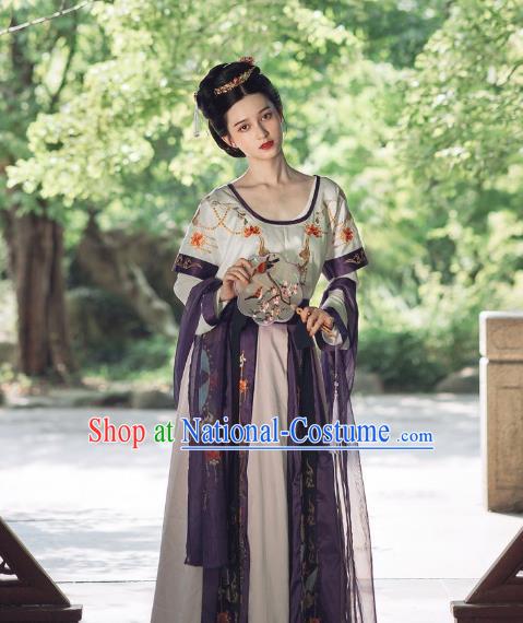 China Ancient Court Princess Replica Clothing Traditional Tang Dynasty Palace Lady Hanfu Dress