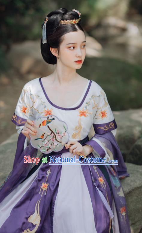 China Ancient Court Princess Replica Clothing Traditional Tang Dynasty Palace Lady Hanfu Dress