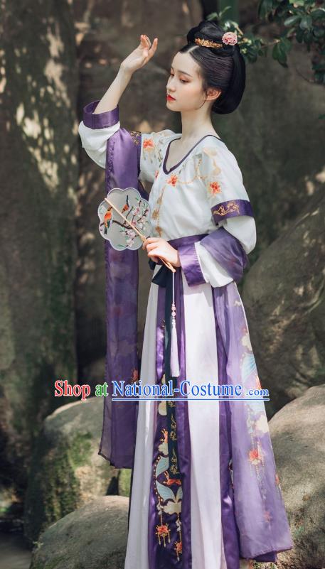 China Ancient Court Princess Replica Clothing Traditional Tang Dynasty Palace Lady Hanfu Dress