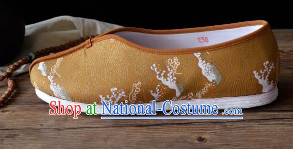 China Beijing Kung Fu Shoes Tai Chi Shoes Handmade Ginger Cloth Shoes for Men