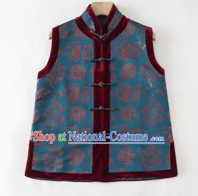 Chinese Tang Suit Waistcoat National New Year Vest Upper Outer Garment