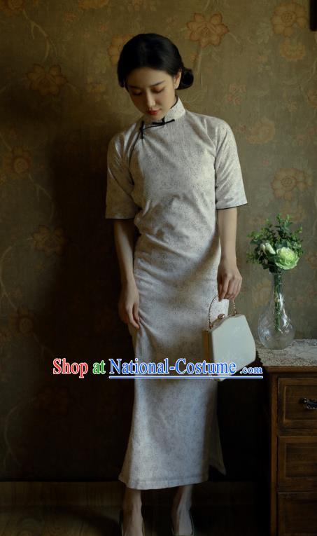 Republic of China Shanghai Beauty Qipao Dress Classical Cheongsam Traditional National Women Clothing