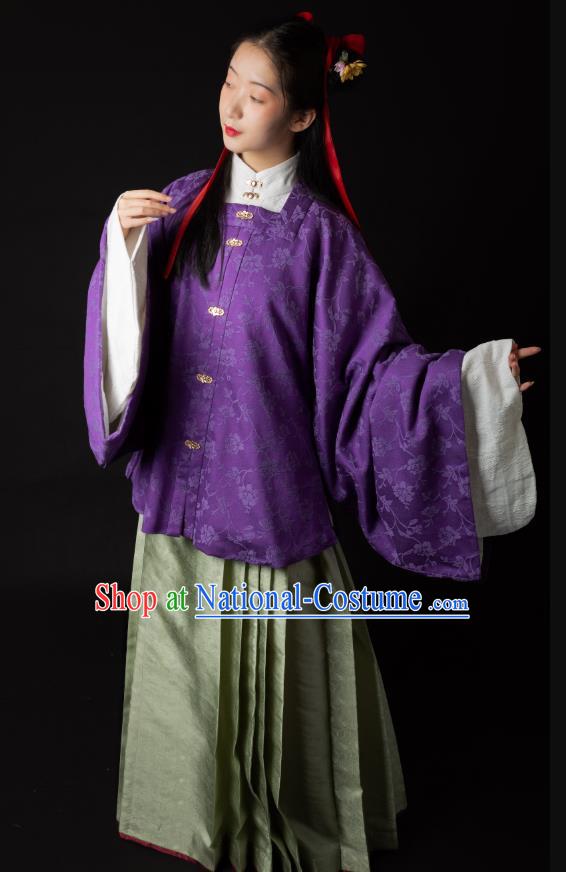 China Traditional Ming Dynasty Patrician Woman Clothing Ancient Noble Beauty Hanfu Costumes Full Set