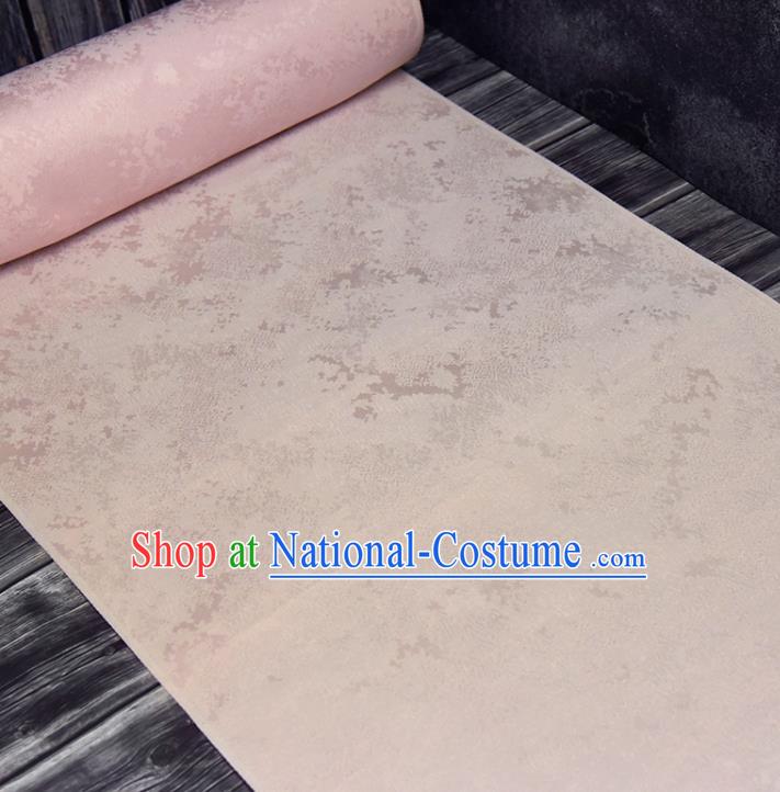 Traditional Hanfu Dress Classical Sakura Pattern Silk Fabric Asian Japan Kimono Pink Brocade Tapestry