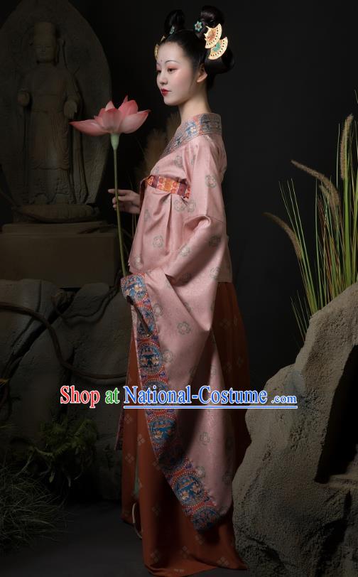 China Ancient Royal Princess Hanfu Dress Traditional Southern and Northern Dynasties Court Lady Historical Costumes Complete Set