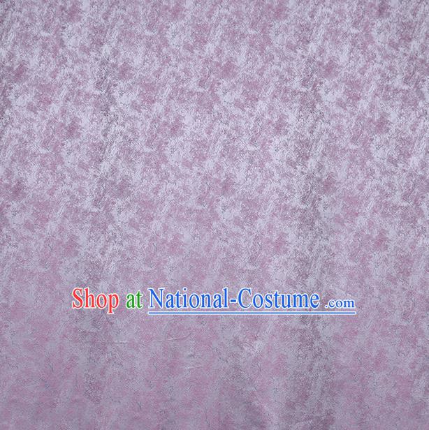 China Classical Cheongsam Lilac Silk Fabric Traditional Qipao Dress Song Brocade Drapery