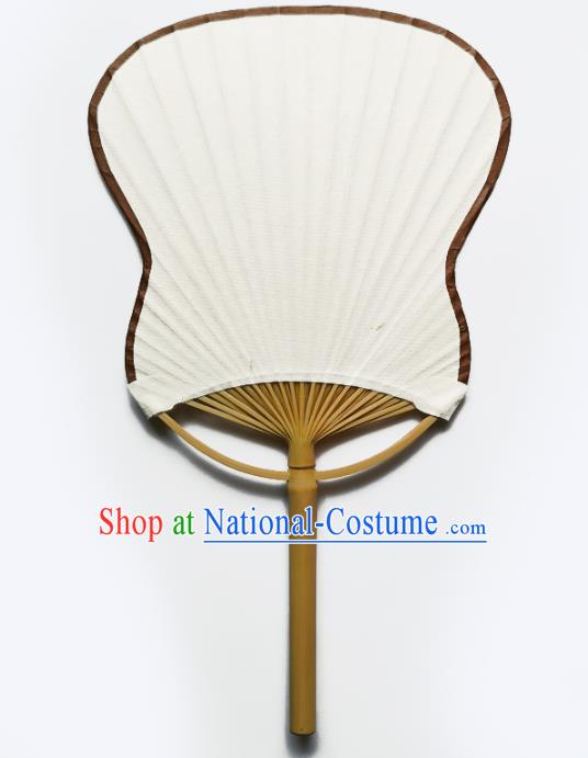 Asian China Paper Fan Handmade Bamboo Fans Classical Dance Palm Leaf Fan