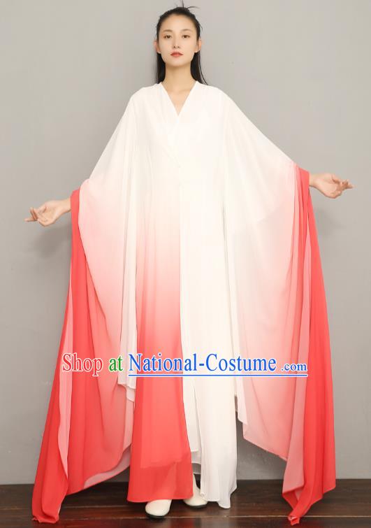 Asian Chinese Classical Three Pieces Costumes Traditional Tang Suit Red Chiffon Dress National Young Lady Clothing