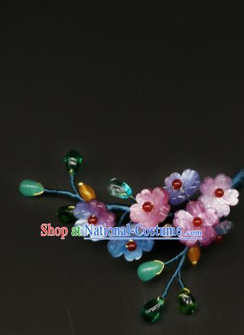 Chinese Traditional Ming Dynasty Hanfu Hairpin Handmade Ancient Princess Plum Blossom Hair Stick