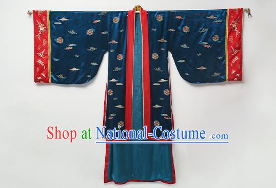 China Ancient Imperial Empress Embroidered Costumes Traditional Song Dynasty Wedding Replica Clothing Full Set