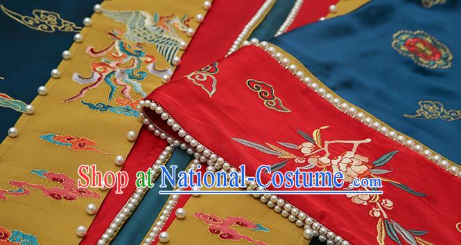 China Ancient Imperial Empress Embroidered Costumes Traditional Song Dynasty Wedding Replica Clothing Full Set