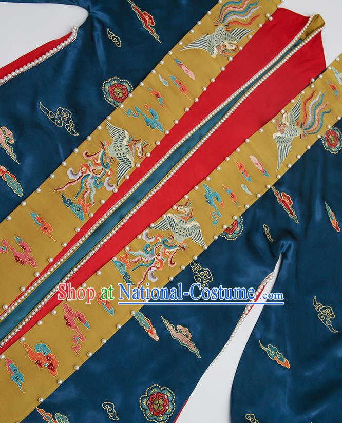 China Ancient Imperial Empress Embroidered Costumes Traditional Song Dynasty Wedding Replica Clothing Full Set