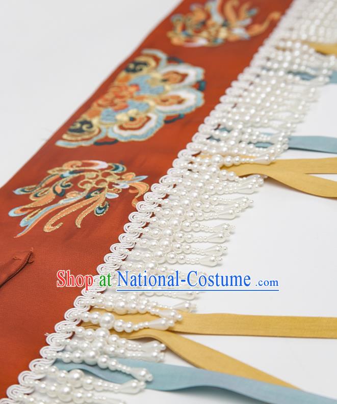 China Ancient Palace Princess Embroidered Costumes Traditional Tang Dynasty Court Lady Replica Clothing