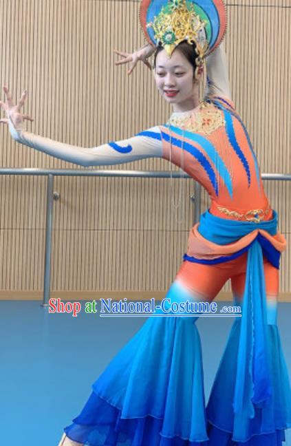 China Dunhuang Flying Apsaras Dance Costume Classical Dance Stage Performance Outfits