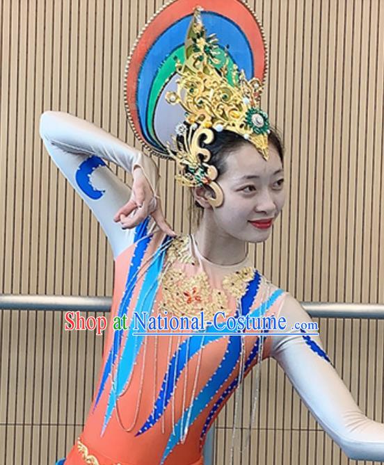 China Dunhuang Flying Apsaras Dance Costume Classical Dance Stage Performance Outfits