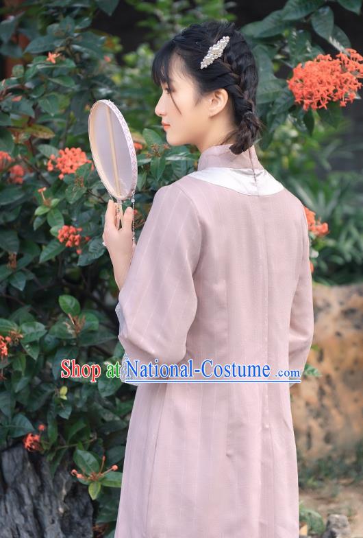 Chinese National Slant Opening Qipao Dress Traditional Clothing Young Lady Cheongsam