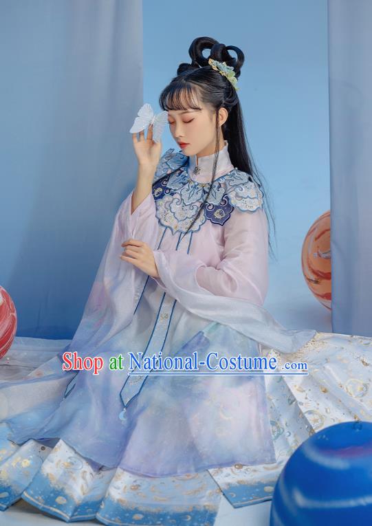 China Ancient Court Princess Hanfu Clothing Traditional Ming Dynasty Nobility Lady Costumes