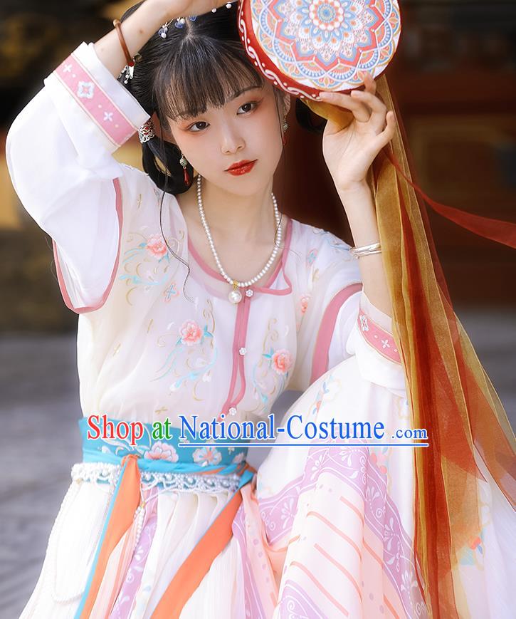 China Ancient Court Princess Historical Clothing Traditional Tang Dynasty Palace Lady Dance Costumes