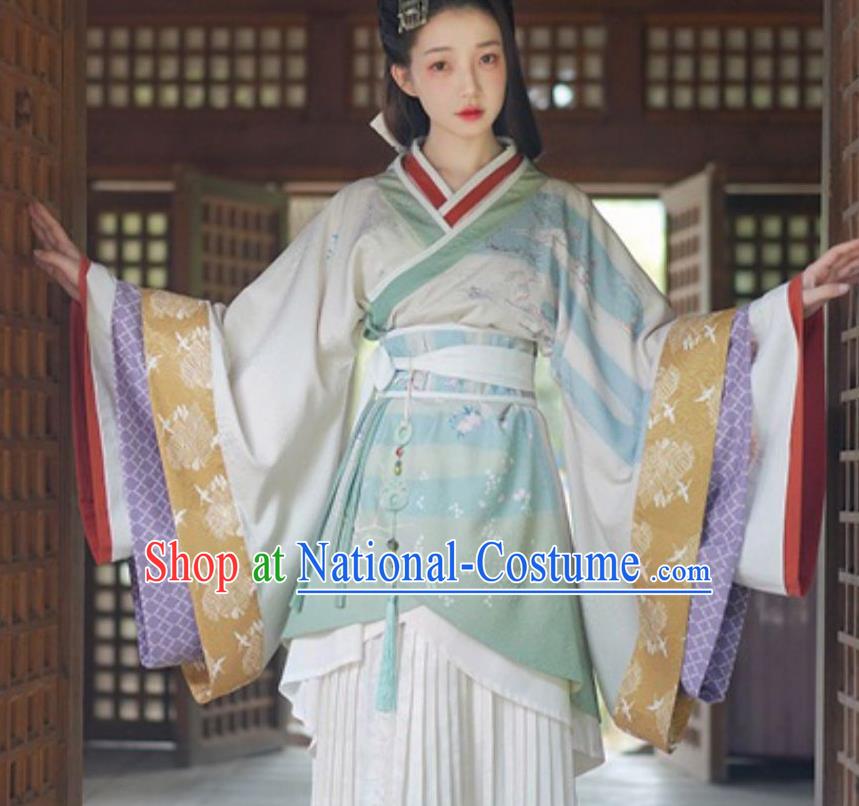 China Ancient Royal Princess Hanfu Dress Clothing Traditional Han Dynasty Palace Beauty Historical Costumes