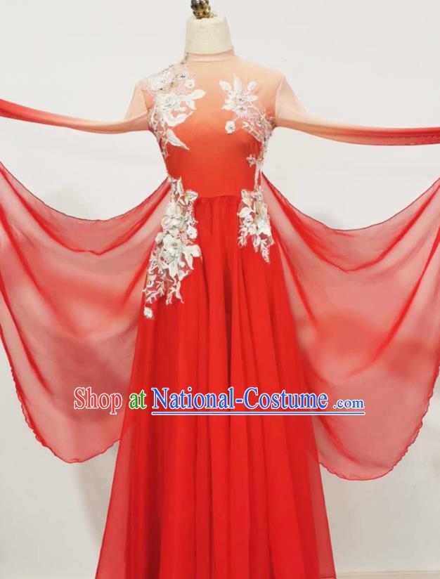 Chinese Opening Dance Beauty Dance Performance Clothing Classical Dance Performance Red Dress