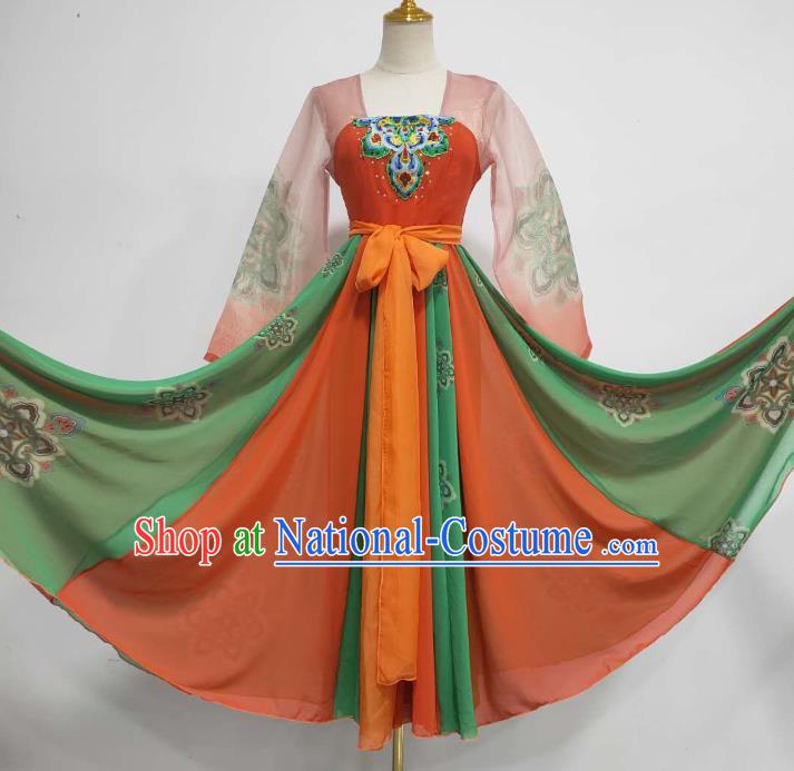 China Stage Performance Clothing Tang Dynasty Court Dance Costume Classical Dance Hanfu Dress