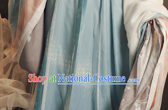 China Traditional Jin Dynasty Court Beauty Historical Clothing Ancient Imperial Concubine Hanfu Dress Apparels