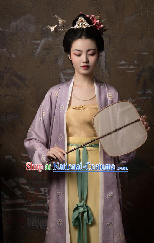 China Ancient Palace Lady Hanfu Dress Traditional Song Dynasty Court Beauty Historical Clothing Full Set