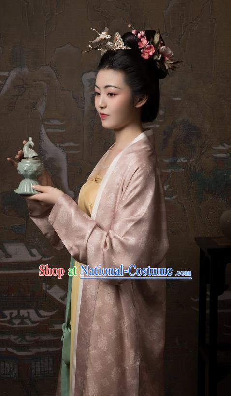 China Ancient Nobility Women Hanfu Clothing Traditional Song Dynasty Countess Replica Costumes