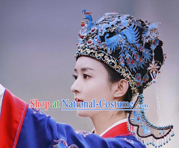 Chinese Drama The Story Of MingLan Headwear Ancient Song Dynasty Imperial Countess Phoenix Coronet