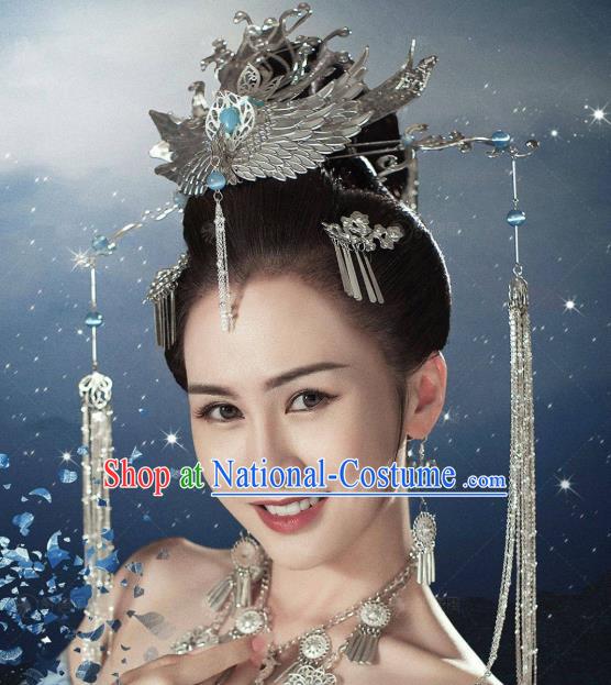 Chinese Ancient Tang Dynasty Princess Hair Crown Hairpins Hair Accessories Full Set